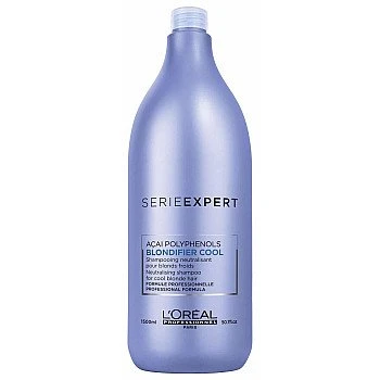 בלונדיפייר קול שמפו סילבר לשיער בלונדיני SERIE EXPERT BLONDIFIER COOL סרי אקספרט 1500 מ"ל - מבית לוריאל פרופסיונל