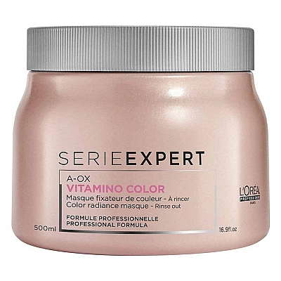 מסכה לשיער צבוע VITAMINO COLOR A-OX להגנת הצבע 500 מ"ל - מבית לוריאל פרופסיונל