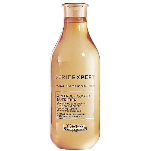 נוטריפייר קוקו אויל שמפו לשיער יבש SERIE EXPERT COCO OIL NUTRIFIER סרי אקספרט 300 מ"ל - מבית לוריאל פרופסיונל