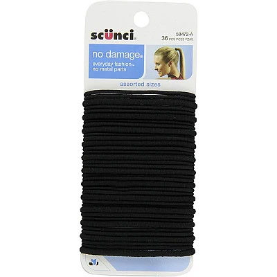 גומיות שיער גמישות ללא פגמים - 36 יחידות - מבית Scunci