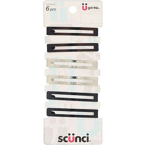 סיכות מתכת נפתחות לשיער - 6 יחידות - מבית Scunci סיכות מתכת נפתחות לשיער - 6 יחידות - מבית Scunci