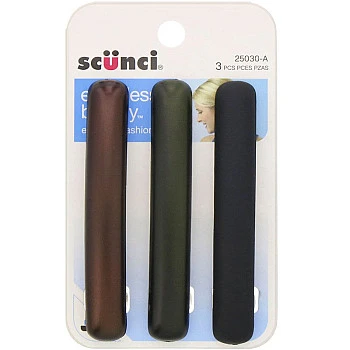סיכות ראש מט - 3 יחידות - מבית Scunci