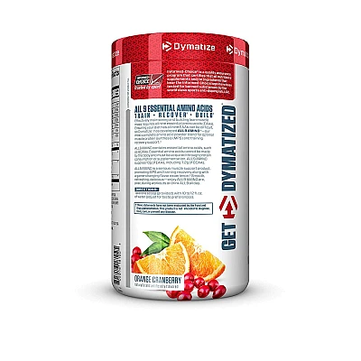 חומצות אמינו דיימטייז לבניית מסת שריר רזה טעם חמוציות תפוז 450 גרם - מבית Dymatize Nutrition