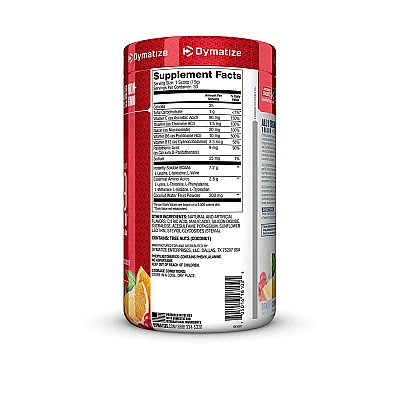 חומצות אמינו דיימטייז לבניית מסת שריר רזה טעם חמוציות תפוז 450 גרם - מבית Dymatize Nutrition