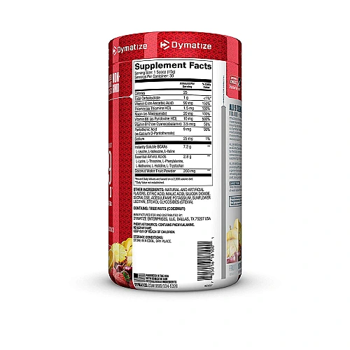 חומצות אמינו דיימטייז לבניית מסת שריר רזה טעם פיוז'ן פירות 450 גרם - מבית Dymatize Nutrition