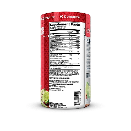 חומצות אמינו דיימטייז לבניית מסת שריר רזה טעם קולה ליים טוויסט 450 גרם - מבית Dymatize Nutrition
