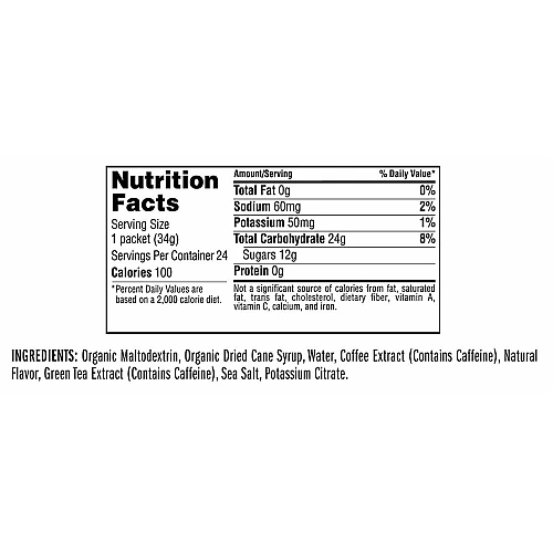 קליף בר ג'ל אנרגיה Shot Turbo עם קפאין 100 מ"ל אספרסו כפול 34 גרם - 24 יחידות - מבית CLIF Bar