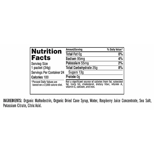 קליף בר ג'ל אנרגיה Shot ללא קפאין ראז 34 גרם - 24 יחידות - מבית CLIF Bar