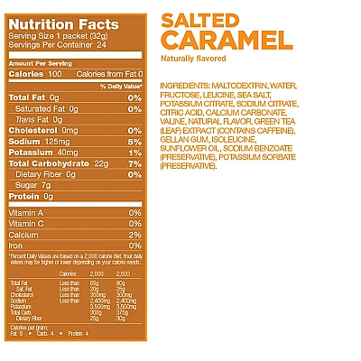 GU גו ג'ל אנרגיה קרמל מלוח 32 גרם - 24 יחידות