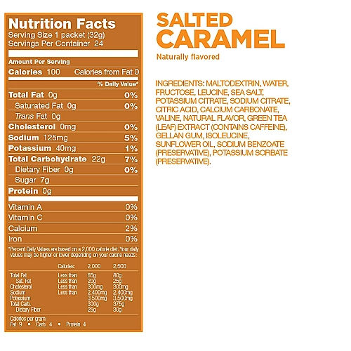 GU גו ג'ל אנרגיה קרמל מלוח 32 גרם - 24 יחידות