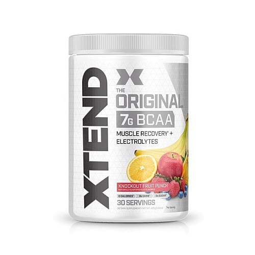 חומצות אמינו BCAA אקסטנד XTEND משקל 405 גרם טעם פונץ' פירות - 30 מנות הגשה - מבית SCIVATION