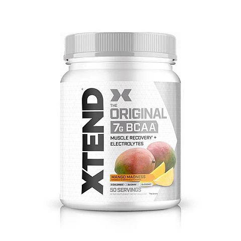 חומצות אמינו BCAA אקסטנד XTEND משקל 700 גרם טעם מנגו - 50 מנות הגשה - מבית SCIVATION חומצות אמינו BCAA אקסטנד XTEND משקל 700 גרם טעם מנגו - 50 מנות הגשה - מבית SCIVATION