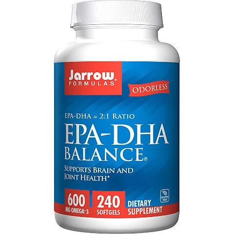 ג'ארו אומגה 3 איזון EPA-DHA יחס 2:1 - 240 כמוסות רכות - מבית Jarrow Formulas ג'ארו אומגה 3 איזון EPA-DHA יחס 2:1 - 240 כמוסות רכות - מבית Jarrow Formulas