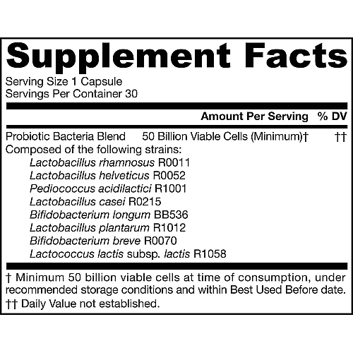 ג'ארו דופילוס 50 מיליארד פרוביוטיקה - 30 כמוסות - מבית Jarrow Formulas
