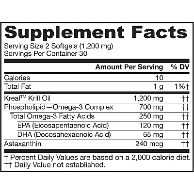 ג'ארו שמן קריל אומגה 3 - 60 כמוסות רכות - מבית Jarrow Formulas