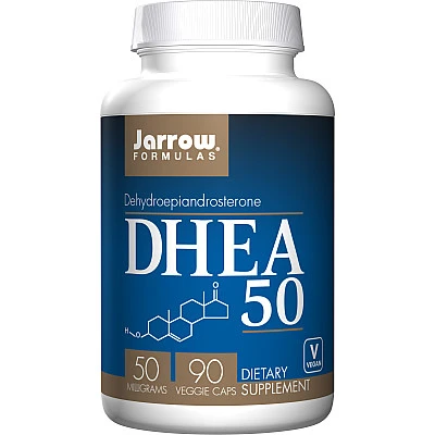 הורמון הנעורים DHEA המינון 50 מ"ג - 90 כמוסות - מבית Jarrow Formulas