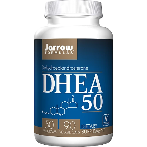 הורמון הנעורים DHEA המינון 50 מ"ג - 90 כמוסות - מבית Jarrow Formulas