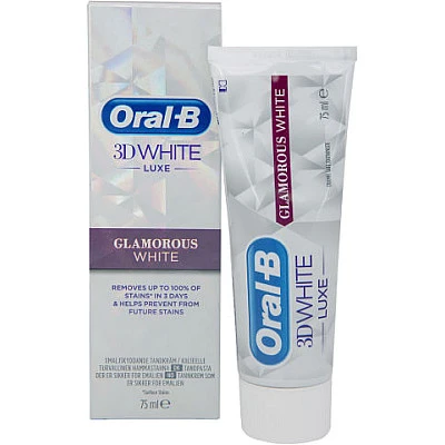 אורל בי 3D WHITE משחת שיניים להלבנה זוהרת 75 מ"ל