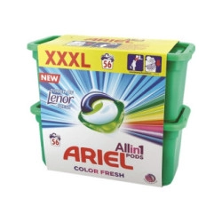 אריאל קפסולות ג'ל לכביסה ניחוח לנור 56 יחידות - מבית ARIEL 