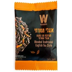 ויסוצקי מסעדות תערובת תה בסגנון אנגלי מסורתי 25 שקיקים - הסדרה השחורה
