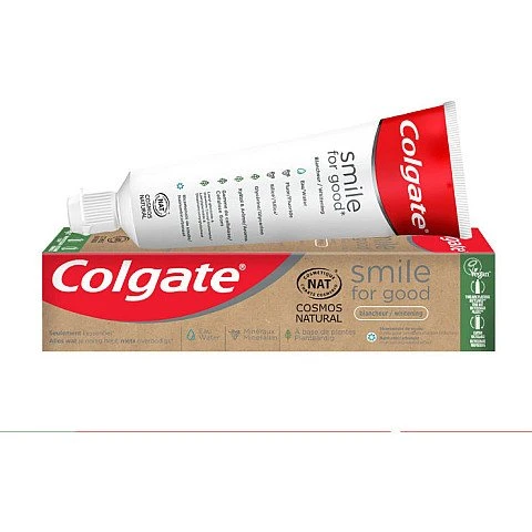 קולגייט משחת שיניים טבעית 99.7% סמייל whitening פור גוד 75 מ"ל - מבית Colgate קולגייט משחת שיניים טבעית 99.7% סמייל whitening פור גוד 75 מ"ל - מבית Colgate