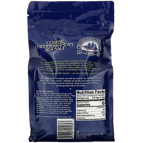 מלח ים תיכוני טחון גס 1420 גרם - מבית Drogheria & Alimentari מלח ים תיכוני טחון גס 1420 גרם - מבית Drogheria & Alimentari