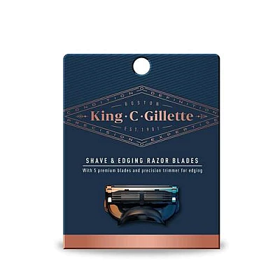 קינג קמפ ג'ילט סכיני גילוח שלישייה במארז - מבית King C Gillette