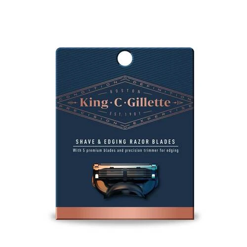 קינג קמפ ג'ילט סכיני גילוח שלישייה במארז - מבית King C Gillette