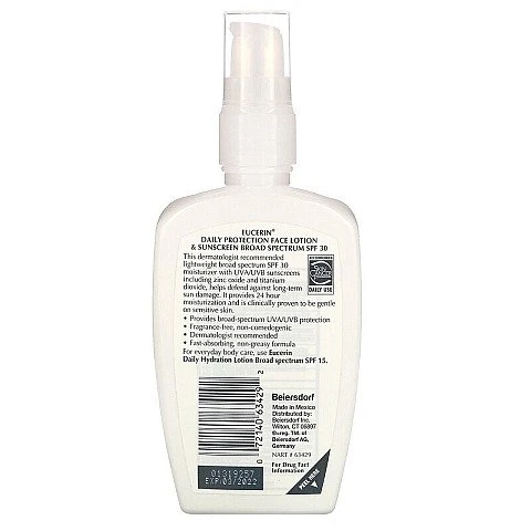 תחליב פנים להגנה וללחות לשימוש יומי עם הגנהSPF 30 ללא ריח 118 מ"ל - מבית Eucerin תחליב פנים להגנה וללחות לשימוש יומי עם הגנהSPF 30 ללא ריח 118 מ"ל - מבית Eucerin