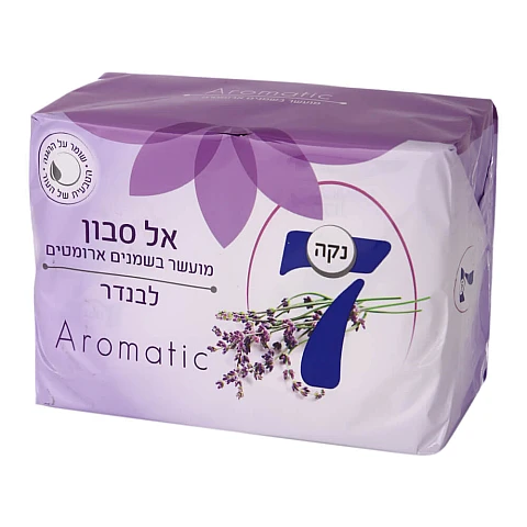 נקה 7 סבון מוצק לבנדר Aromatic מועשר בשמנים ארומטים - 4 סבונים נקה 7 סבון מוצק לבנדר Aromatic מועשר בשמנים ארומטים - 4 סבונים