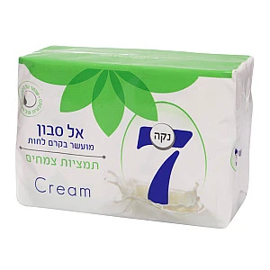 נקה 7 סבון מוצק מועשר בקרם לחות Cream תמציות צמיחים - 4 סבונים