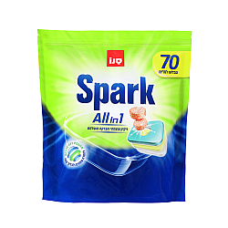 סנו ספארק ALL IN ONE טבליות למדיח - 70 יחידות