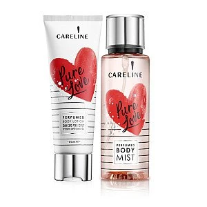 קרליין קרם גוף + מבשם גוף PURE LOVE קומבו - מבית CARELINE