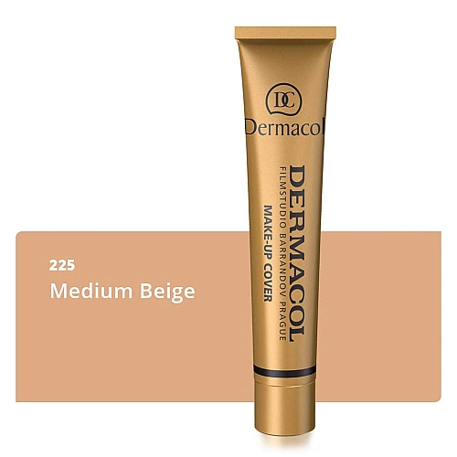 דרמקול מייק אפ עמיד במים - גוון 225 - 30 גרם - מבית Dermacol