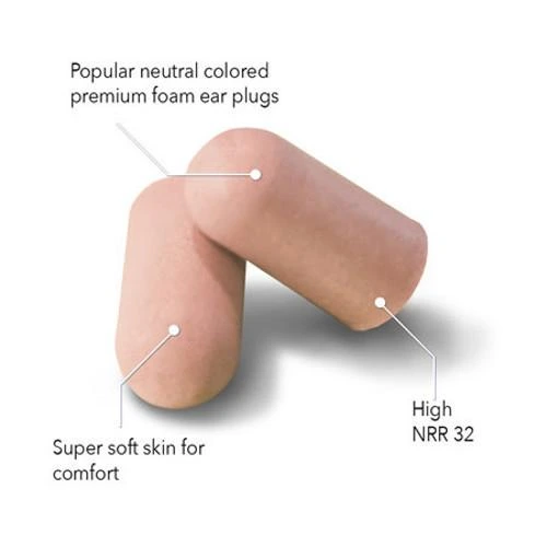 אטמי אוזניים אולטימטיבי רך ורמה גבוה 6 זוגות דגם NRR 32 - מבית Hearos