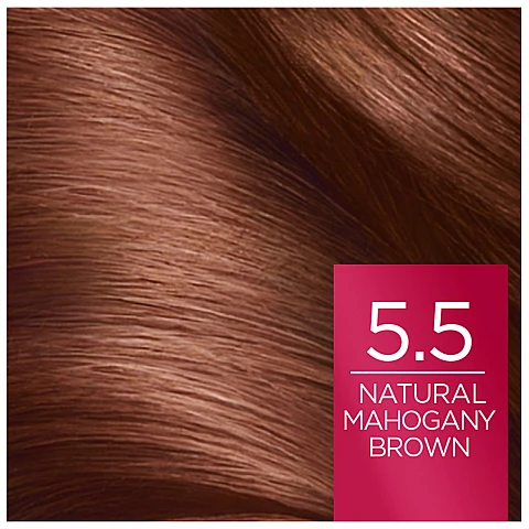 לוריאל אקסלנס קרם צבע שיער קבוע לטיפוח עשיר - בגוון 5.5 חום מהגוני לוריאל אקסלנס קרם צבע שיער קבוע לטיפוח עשיר - בגוון 5.5 חום מהגוני