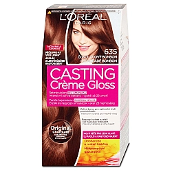 לוריאל קסטינג קרם גלוס צבע שיער ללא אמוניה למראה מבריק ועשיר - בגוון 635 חום שוקולד