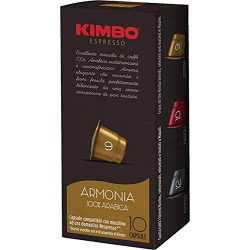 קימבו קפסולות קפה Armonia ארמוניה תואמות נספרסו - 10 קפסולות - מבית KIMBO