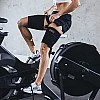 רצועות מגדילות את ייצור החום והזיעה אזור שריר הזרוע - צבע שחור צהוב - גודל בינוני - מבית Sports Research