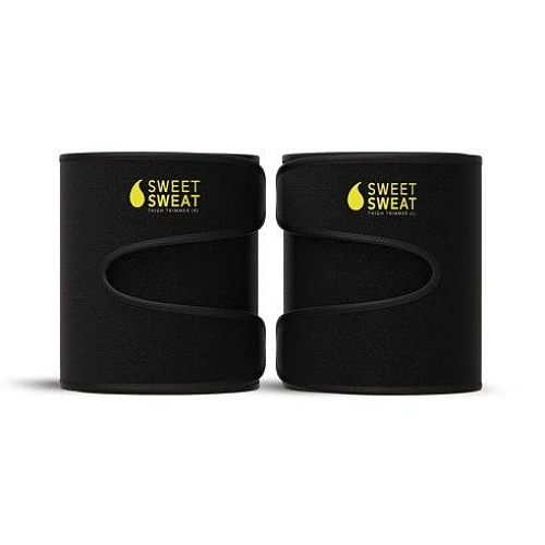 רצועות מגדילות את ייצור החום והזיעה אזור שריר ירך - צבע שחור ורוד - גודל בינוני - מבית Sports Research