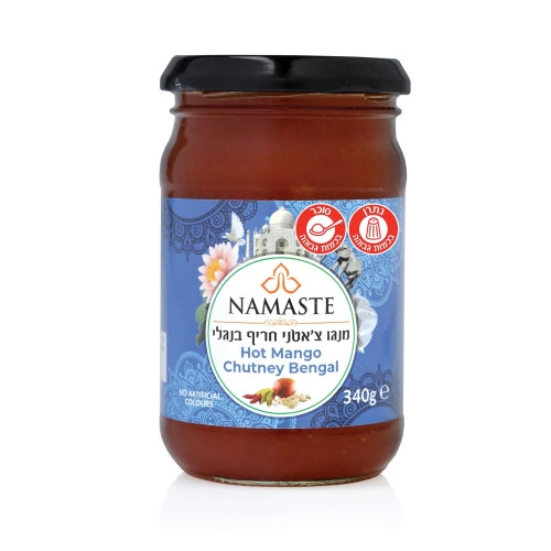 נמסטה צ׳אטני מנגו חריף בנגלי ⁧340 גרם⁩