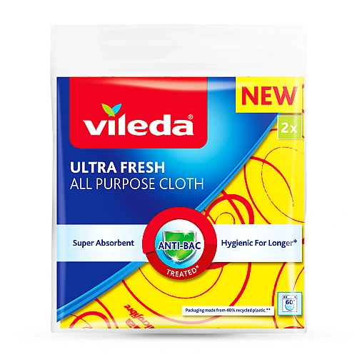 וילדה ULTRA FRESH - מטליות רב שימושיות - 2 יח'