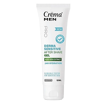קרמה מן ג'ל לאחר גילוח לעור רגיש DERMA SENSITIVE מועשר בתמצית אלוורה