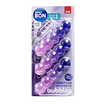 סנובון Bubbles סבון ג'ל לאסלה במארז שלישיה בניחוח לבנדר