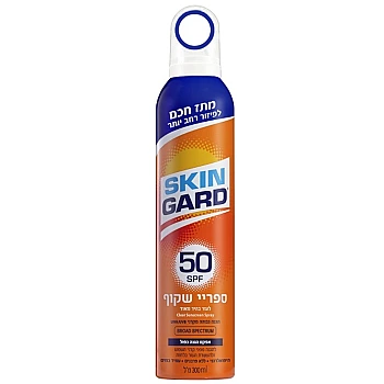 סקינגארד - ספריי שקוף משפחתי עם מתז חכםSPF50 300 מל