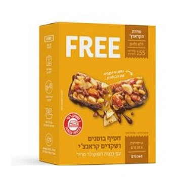 פרי חטיף בוטנים, שקדים ובננות 4 יחידות מארז