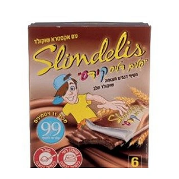סלימדליס מרבה סלים דליס לילדים עם שוקולד 6 יחידות חלב מארז