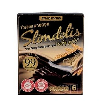 סלימדליס מרבה סלים דליס מהדורה מיוחדת 6 יחידות שוקולד מריר מארז
