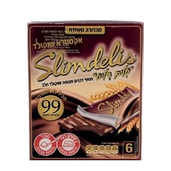 סלימדליס מרבה סלים דליס מהדורה מיוחדת 6 יחידות שוקולד חלב מארז