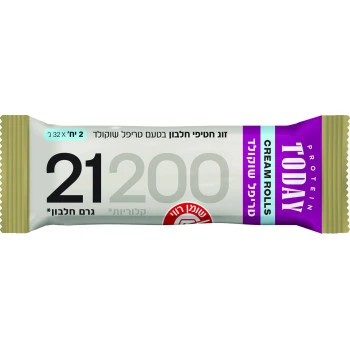 טודיי חטיף חלבון קרם רול בטעם טריפל שוקולד 64 גרם